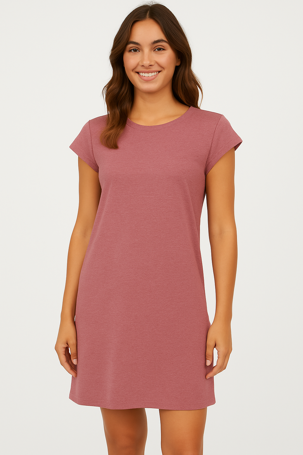 Women’s Summer T-Shirt Dress – Casual Cap Sleeve, Lightweight & Comfy