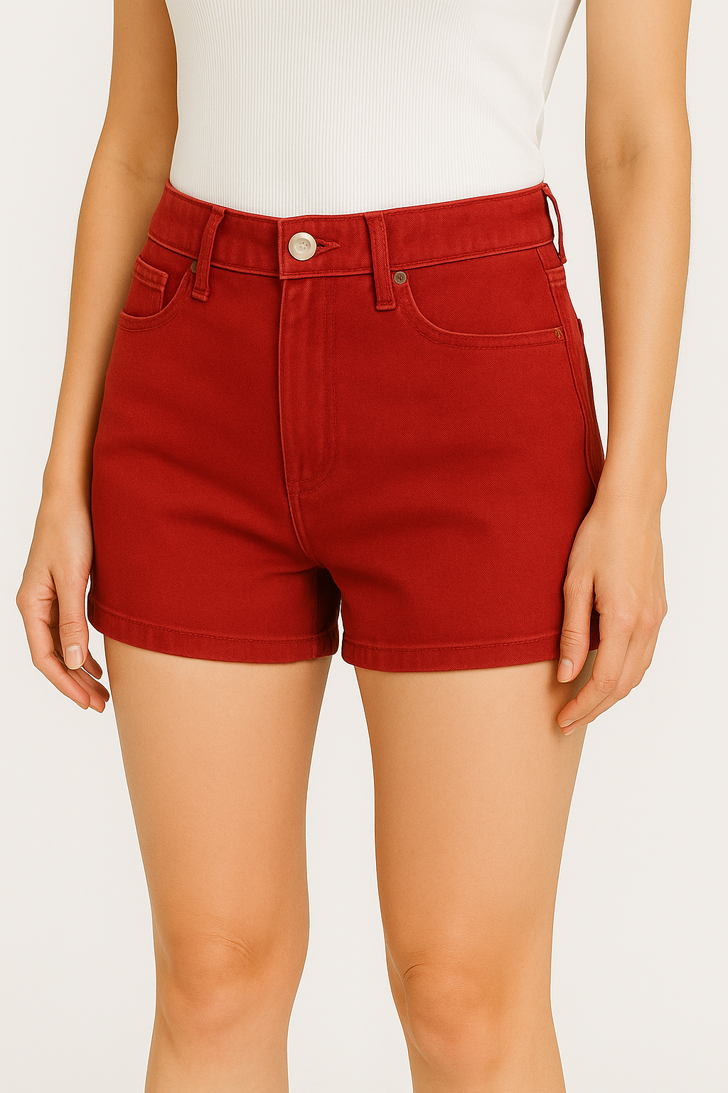 High-Waist Casual Women's Shorts – Summer Comfort Fit