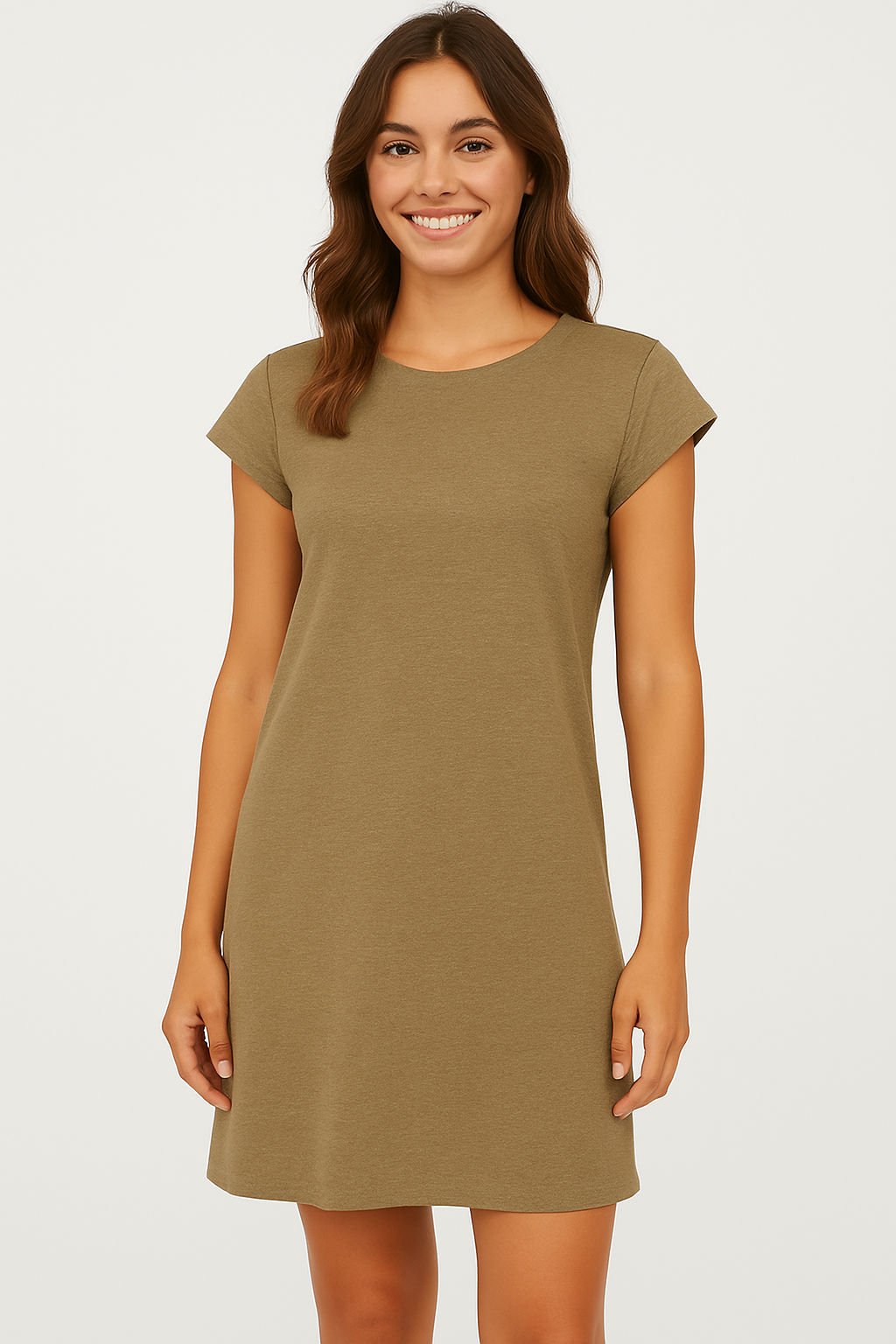 Women’s Summer T-Shirt Dress – Casual Cap Sleeve, Lightweight & Comfy