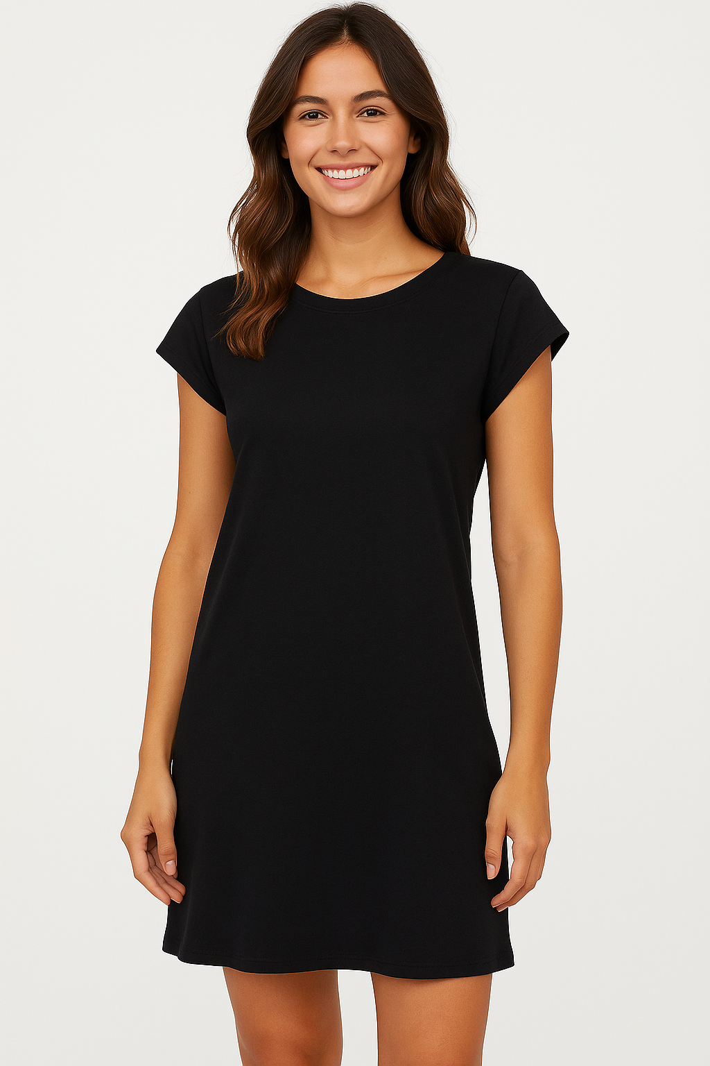 Women’s Summer T-Shirt Dress – Casual Cap Sleeve, Lightweight & Comfy